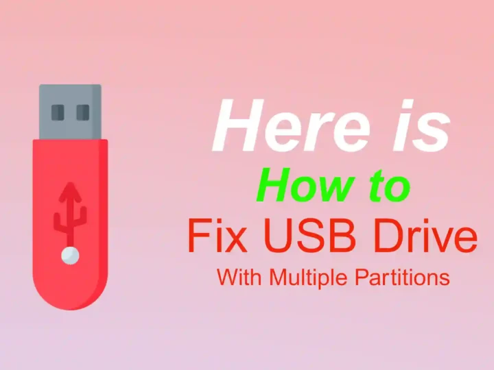 How to Fix USB Drive Showing Two Partitions